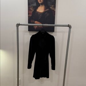 Zara Black Long Sleeve Dress